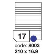 etikety RAYFILM 210x16,9 univerzálne biele R01008003F (1.000 list./A4)