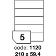 etikety RAYFILM 210x59,4 univerzálne biele R01001120A (100 list./A4)