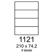 etikety RAYFILM 210x74,2 univerzálne biele R01001121A (100 list./A4)
