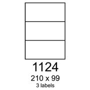 etikety RAYFILM 210x99 univerzálne žlté R01211124F (1.000 list./A4)