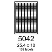 etikety RAYFILM 25,4x10 univerzálne biele R01005042A (100 list./A4)