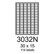 etikety RAYFILM 30x15 univerzálne biele R01003032NF (1.000 list./A4)