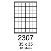 etikety RAYFILM 35x35 univerzálne biele R01002307A (100 list./A4)