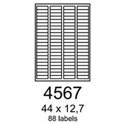 etikety RAYFILM 44x12,7 biele s odnímateľným lepidlom R01024567A (100 list./A4)