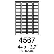 etikety RAYFILM 44x12,7 univerzálne biele R01004567A (100 list./A4)