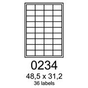 etikety RAYFILM 48,5x31,2 vysokolesklé biele laser R01190234F (1.000 list./A4)