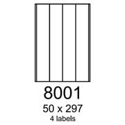 etikety RAYFILM 50x297 univerzálne biele R01008001A (100 list./A4)