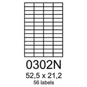 etikety RAYFILM 52,5x21,2 univerzálne biele R01000302NF (1.000 list./A4)