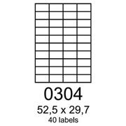 etikety RAYFILM 52,5x29,7 biele s odnímateľným lepidlom R01020304A (100 list./A4)