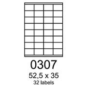 etikety RAYFILM 52,5x35 univerzálne biele R01000307F (1.000 list./A4)