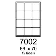 etikety RAYFILM 66x70 matné biele polyesterové laser R05027002A (100 list./A4)