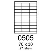 etikety RAYFILM 70x30 biele s odnímateľným lepidlom R01020505A (100 list./A4)
