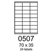 etikety RAYFILM 70x35 univerzálne biele R01000507A (100 list./A4)