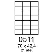 etikety RAYFILM 70x42,4 žlté flourescentné laser R01310511A (100 list./A4)