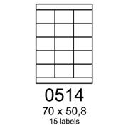 etikety RAYFILM 70x50,8 zelené flourescentné laser R01300514A (100 list./A4)