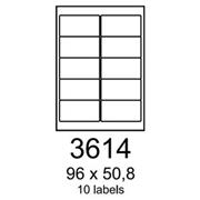 etikety RAYFILM 96x50,8 lesklé transparentné samolepiace laser R04003614A (100 list./A4)