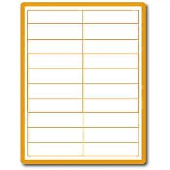 etikety samolepiace 100x28 univerzálne biele, 20 etikiet na hárku A4 (100 listov A4/bal.)