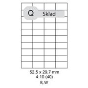 etikety Samolepiace 52,5x29,7 univerzálne biele (1000 listov A4/bal.)