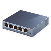 Gigabit Switch TP-LINK TL-SG105 . 5-port 10/100/10000M, 5x 10/100/1000M RJ45 ports, supports GMP Snooping, Metal case