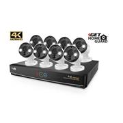 iGET HOMEGUARD HGNVK164908 - Ultra HD 4K systém s PoE napájaním, 16-kanálové NVR + 8x HGNVK936CAM 4K kamera