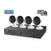 iGET HOMEGUARD HGNVK85304 - systém s PoE napájaním, 8-kanálové NVR + 4x HGNVK930CAM FullHD kamera