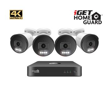 iGET HOMEGUARD HGNVK88504 - PoE 4K UltraHD NVR CCTV 8CH + 4x kamera