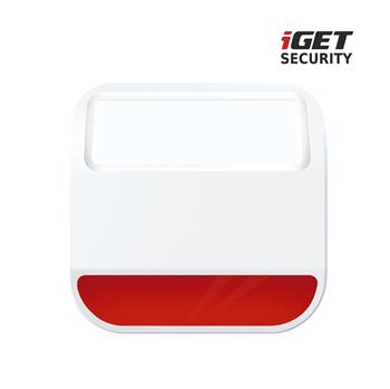 iGET SECURITY MP11 - bezdrôtová vonkajšia siréna napájaná batériou alebo zo siete pre alarm iGET SECURITY M6-4G