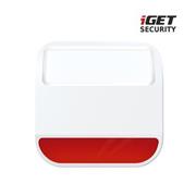 iGET SECURITY MP11 - bezdrôtová vonkajšia siréna napájaná batériou alebo zo siete pre alarm iGET SECURITY M6-4G