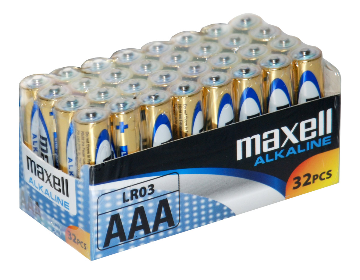 Batéria AAA (R03) alkalická MAXELL Power 32ks