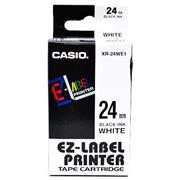 páska CASIO XR-24WE1 Black On White Tape EZ Label Printer (24mm)