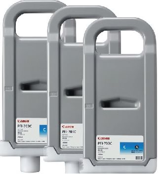 kazeta CANON PFI-703C cyan iPF 810/820 (3x 700ml)