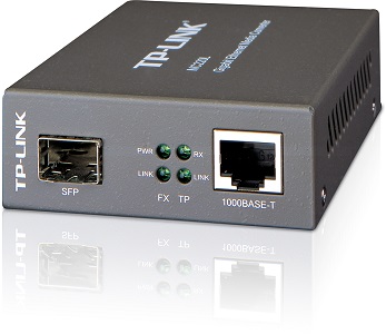 Gigabitový optický konvertor TP-LINK MC220L 1000Mbps RJ45 to 1000Mbps SFP slot, 0,55 km multi-mode/ 10km single-mode