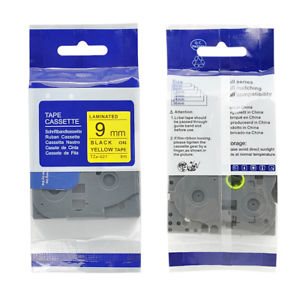 kompatibilná páska pre BROTHER TZ621 čierne písmo, žltá páska Tape (9mm)