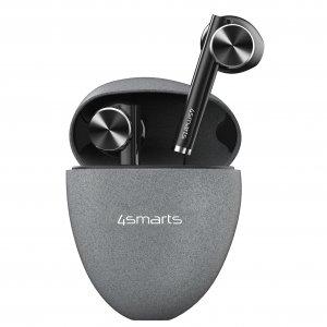 Slúchadlá 4smarts TWS Bluetooth Headphones Pebble, šedé