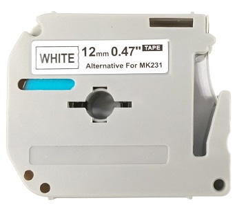 alt. páska Ecodata pre BROTHER MK-231 - čierne písmo, biela páska Tape (12mm)