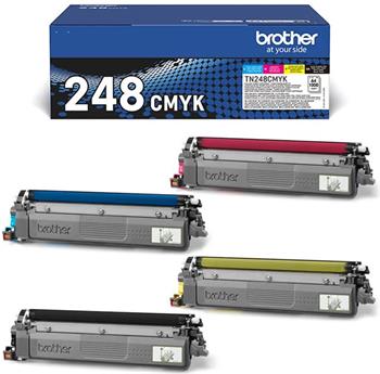 toner BROTHER TN-248 K/C/M/Y kit HL-L3220CW/L8230CDW, DCP-L3520CDW/L3560CDW, MFC-L3740CDW/L8340CDW (4x 1000 str.)