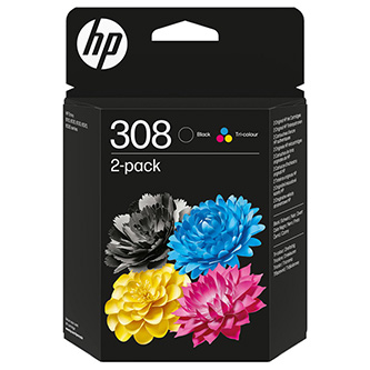 KAZETA HP 6L6S6UE 2-pack No.308 čierna  farebná