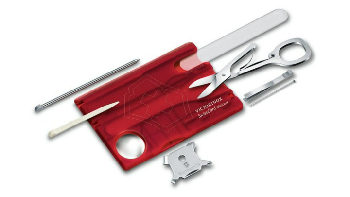 Karta Swiss Card Nailcarre červená