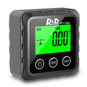 prémiový digitálny uhlomer a inklinometer, magnetický R&D PT-180
