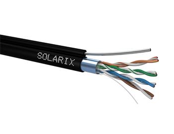 Inštalačný kábel Solarix CAT5E FTP PE samonosný 305m/cievka SXKD-5E-FTP-PE-SAM
