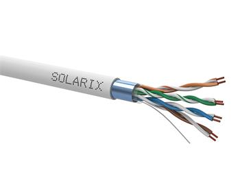 Inštalačný kábel Solarix CAT5E FTP PVC lanko šedý 305m/box SXKL-5E-FTP-PVC-GY