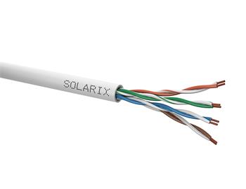 Inštalačný kábel Solarix CAT5E UTP PVC lanko šedý 305m/box SXKL-5E-UTP-PVC-GY