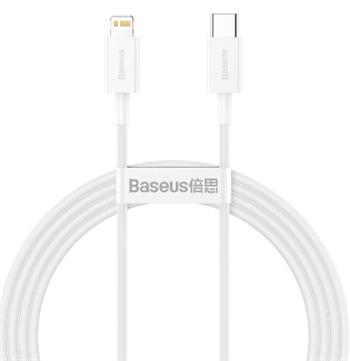 kábel Baseus Superior PD USB-typ C - Lightning 20W 1,5 m, biely