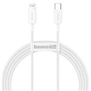 kábel Baseus Superior PD USB-typ C - Lightning 20W 1,5 m, biely