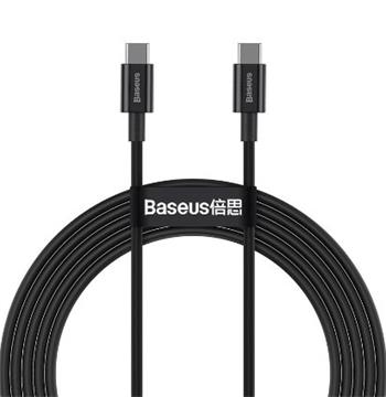 kábel Baseus Superior PD USB-typ C - USB-typ C 100W 2.0m, čierny