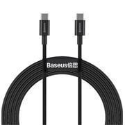 kábel Baseus Superior PD USB-typ C - USB-typ C 100W 2.0m, čierny 