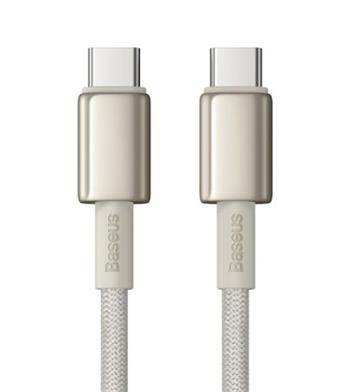 kábel Baseus Tungsten Gold USB-typ C - USB typ C 100W 1m, titánový