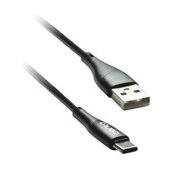 kábel CENTO C100 Typ C-USB čierny (1m 3A)