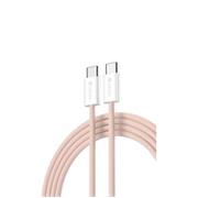 kábel Devia Smart EC325 PD USB-C - USB-C 1,0 m 60W 3A ružový