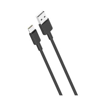 kábel XO NB156 Typ C-USB čierny (1m 2A)